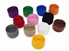 Versatile non-adhesive hook and loop fastening tape in multiple colors, ideal for crafts and organization, 16.4 feet long.